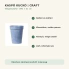 Craft világosszürke kaspó tulajdonságok – Kaspó Kuckó