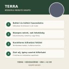 Kékesszürke Terra közepes méretű kaspó fő tulajdonságai