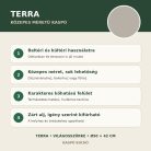 Világosszürke Terra közepes méretű kaspó fő tulajdonságai
