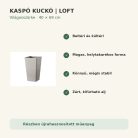 Világosszürke Loft kaspó fő tulajdonságai és előnyei