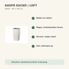 Fehér Loft kaspó fő tulajdonságai és előnyei