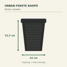 Urban fekete kaspó méretei – 42 × 52,5 cm