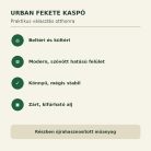 Urban fekete kaspó tulajdonságai beltéri és kültéri használathoz