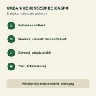 Urban kékesszürke kaspó tulajdonságai beltéri és kültéri használathoz