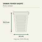 Urban fehér kaspó méretei – 42 × 52,5 cm