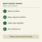 Base fekete kaspó tulajdonságai beltéri és kültéri használathoz