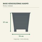 Base kékesszürke kaspó méretei – 70 × 57 cm