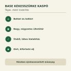 Base kékesszürke kaspó tulajdonságai beltéri és kültéri használathoz