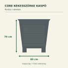 Core kékesszürke kaspó méretei – 80 × 70 cm