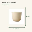 Calm bézs kaspó méretek: Ø54,5 × 48 cm