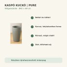 Világosszürke Pure kaspó fő tulajdonságai és előnyei