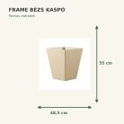Bézs Frame kaspó méretei: 48,5 × 55 cm