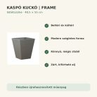 Sötétszürke Frame kaspó fő tulajdonságai és előnyei
