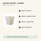 Fehér Frame kaspó fő tulajdonságai és előnyei