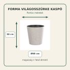Forma világosszürke kaspó méretei – 50 × 50 cm